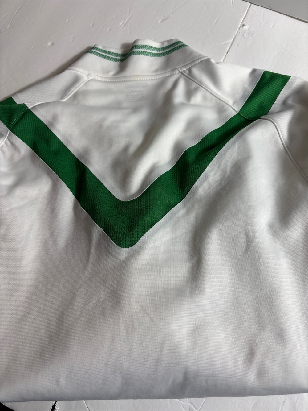 Wilson Women’s Large White Green Tennis Warm Up Track Jacket Full Zip EUC - Picture 12 of 12